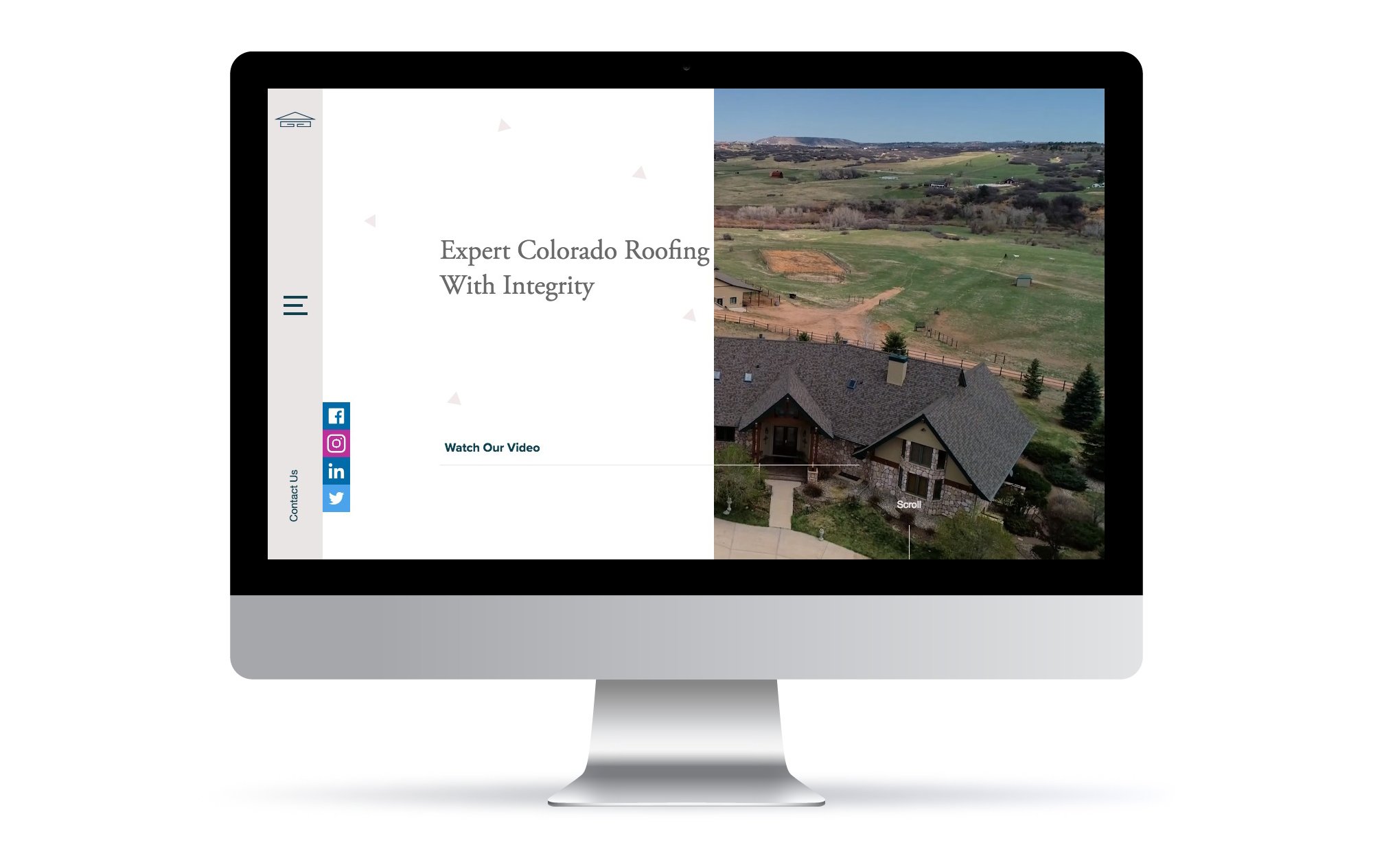 guarantee construction group website on desktop
