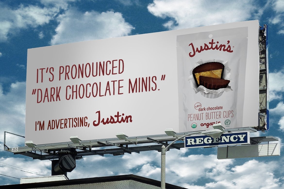 justins nut butter billboard
