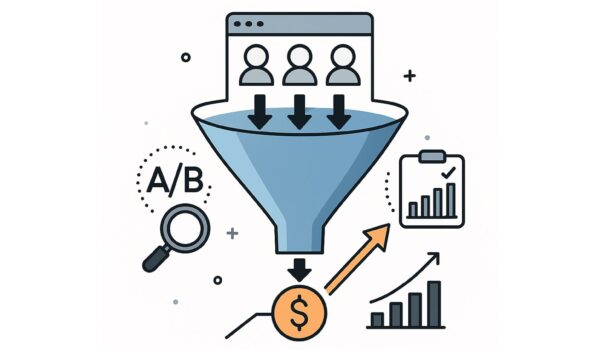 flat art illustrating conversion rate optimization